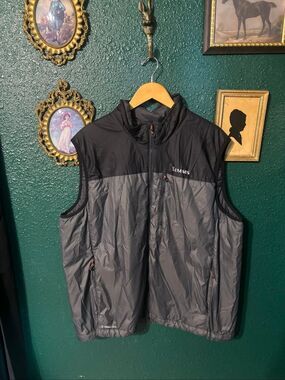 Simms Vest Mens 2XL Gray Primaloft Pertex Quantum Full Zip Insulated Outdoor